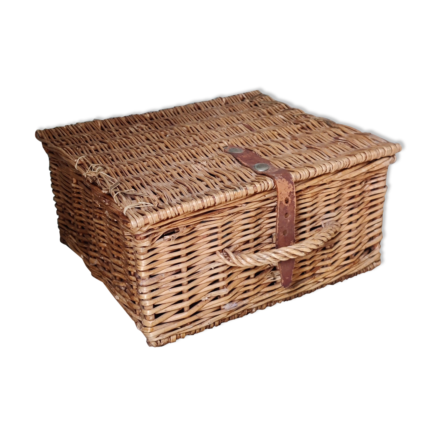 Rattan suitcase