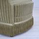 1960s, Danish armchair, original striped furniture velour, beech wood legs.