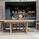 Art Deco extendable oak table (renovated)