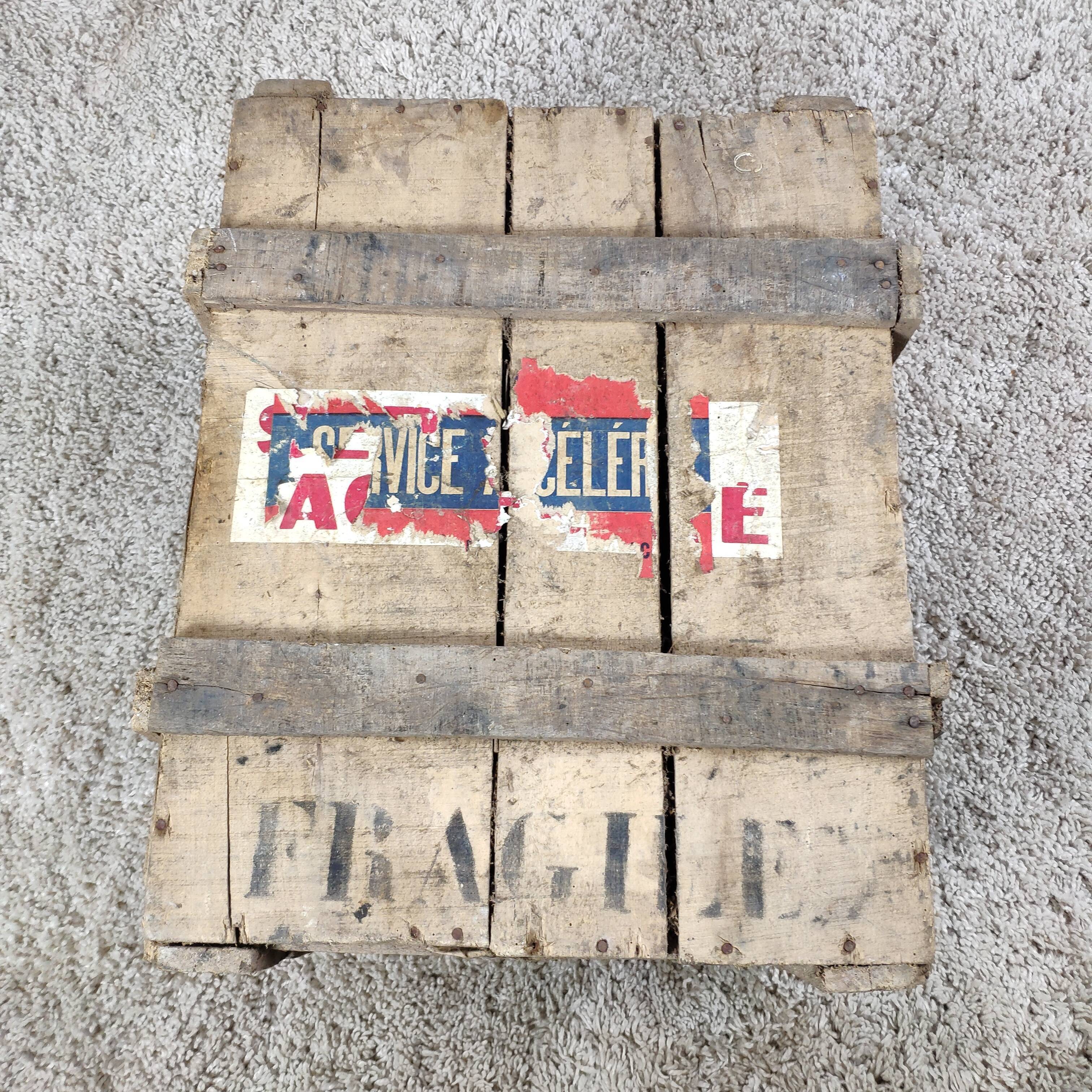 Wooden transport crate