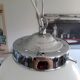 Suspension bistrot globe opaline blanche