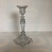 Bougeoir vallerysthal en verre moulé art déco