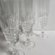 7 crystal champagne flutes
