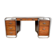 Bureau bauhaus vintage tubulaire annee 1930 en acajou