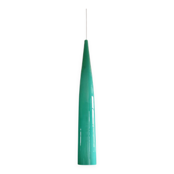 Suspension XXL en verre de Murano turquoise, Alessandro Pianon, 1960
