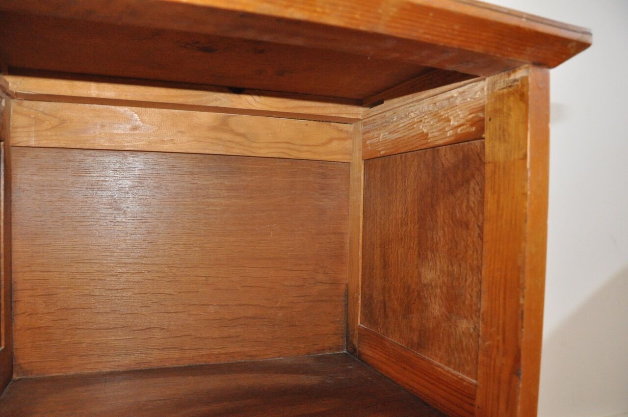 Wooden bedside table