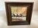 Small winter landscape painting in oil on isorel, signed.