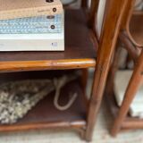 Pair of rattan bedside tables