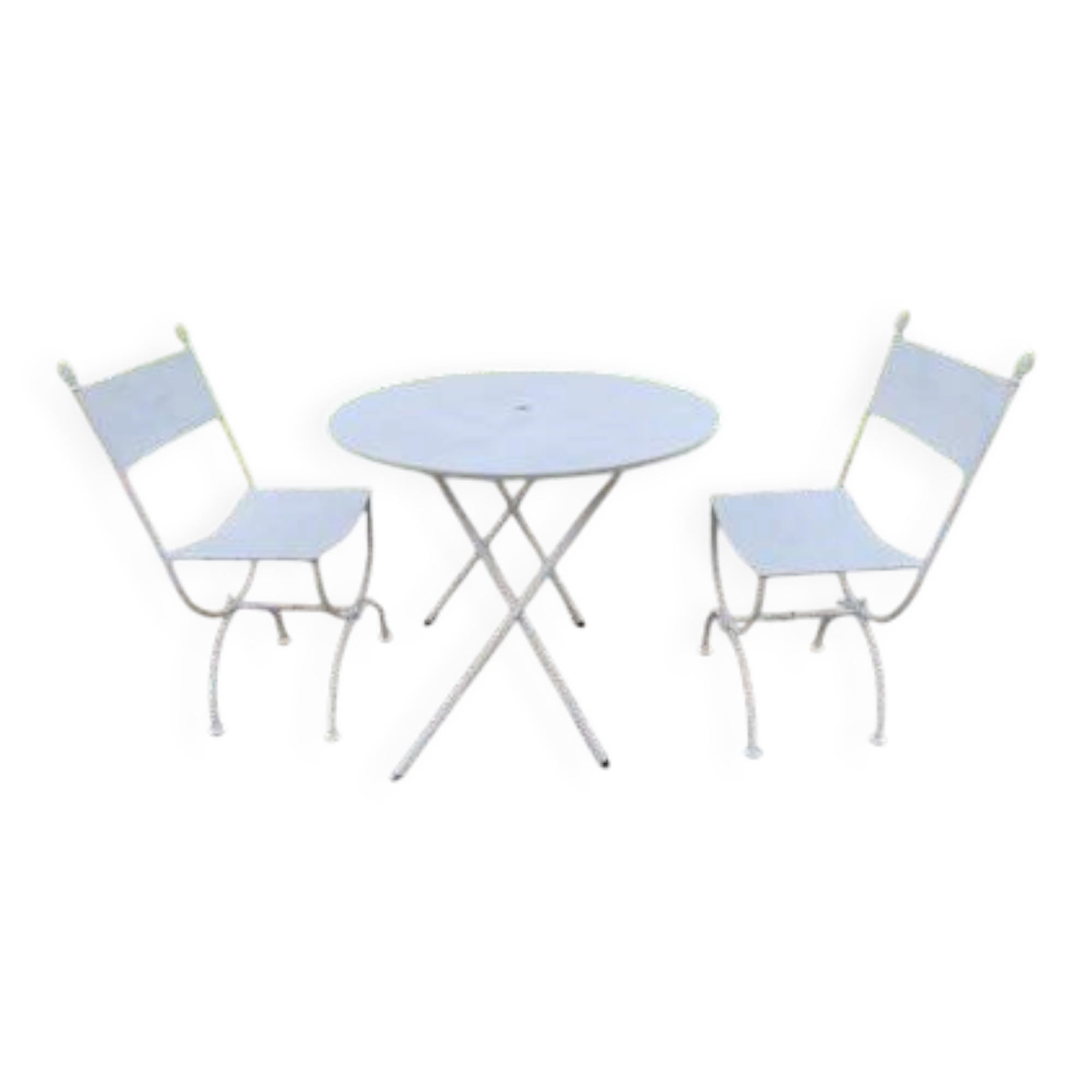 Wrought iron garden furniture