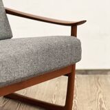 Mid-Century Modern Lounge Chair in Teak by Peter Hvidt an Orla Mølgaard Nielson for France and Son