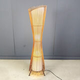 Vintage Italian bamboo floor lamp, 1960s