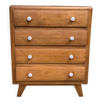 Vintage chest of drawers with compass feet
