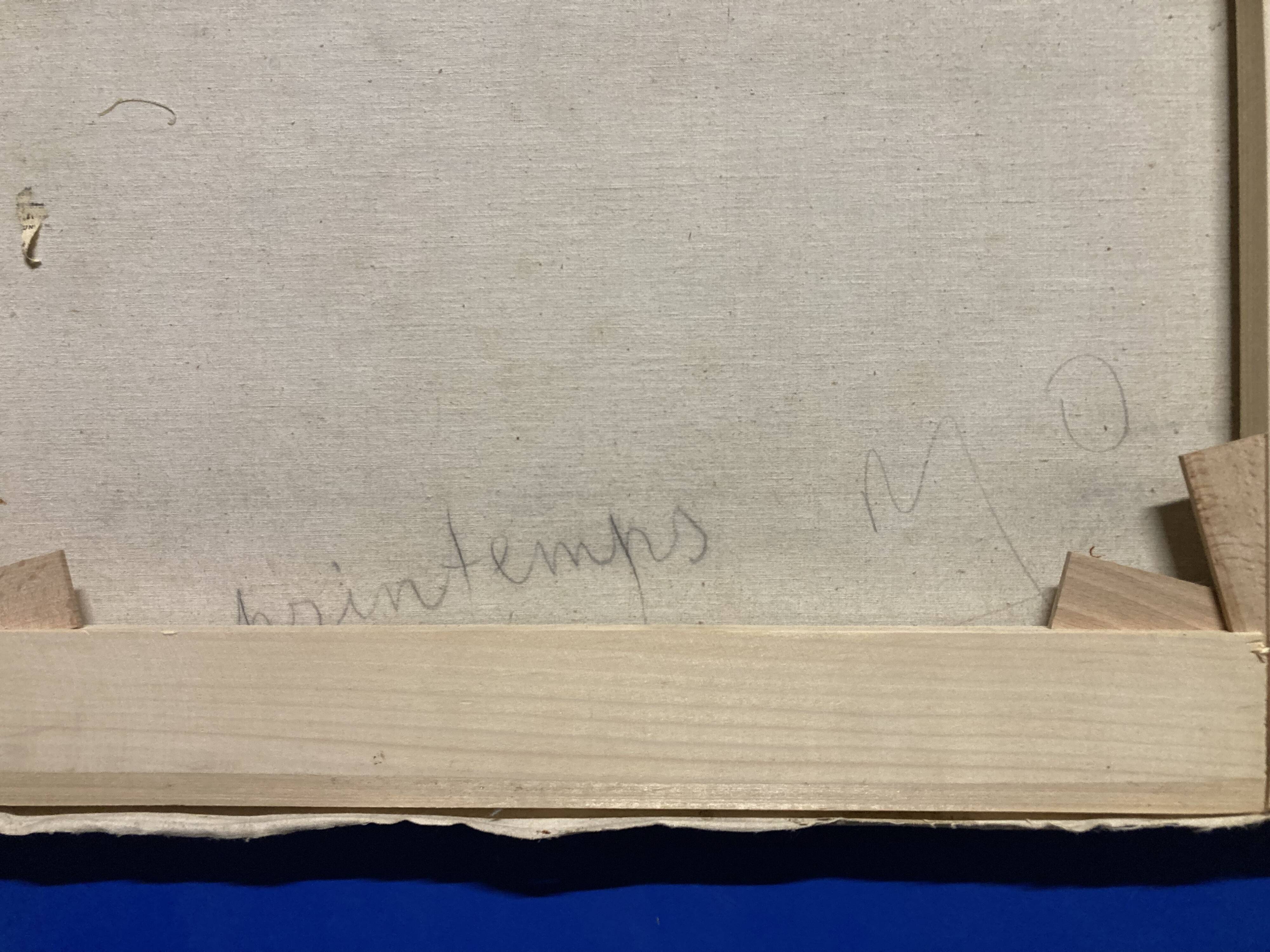 Marthe orant (1874-1957), spring, oil on canvas