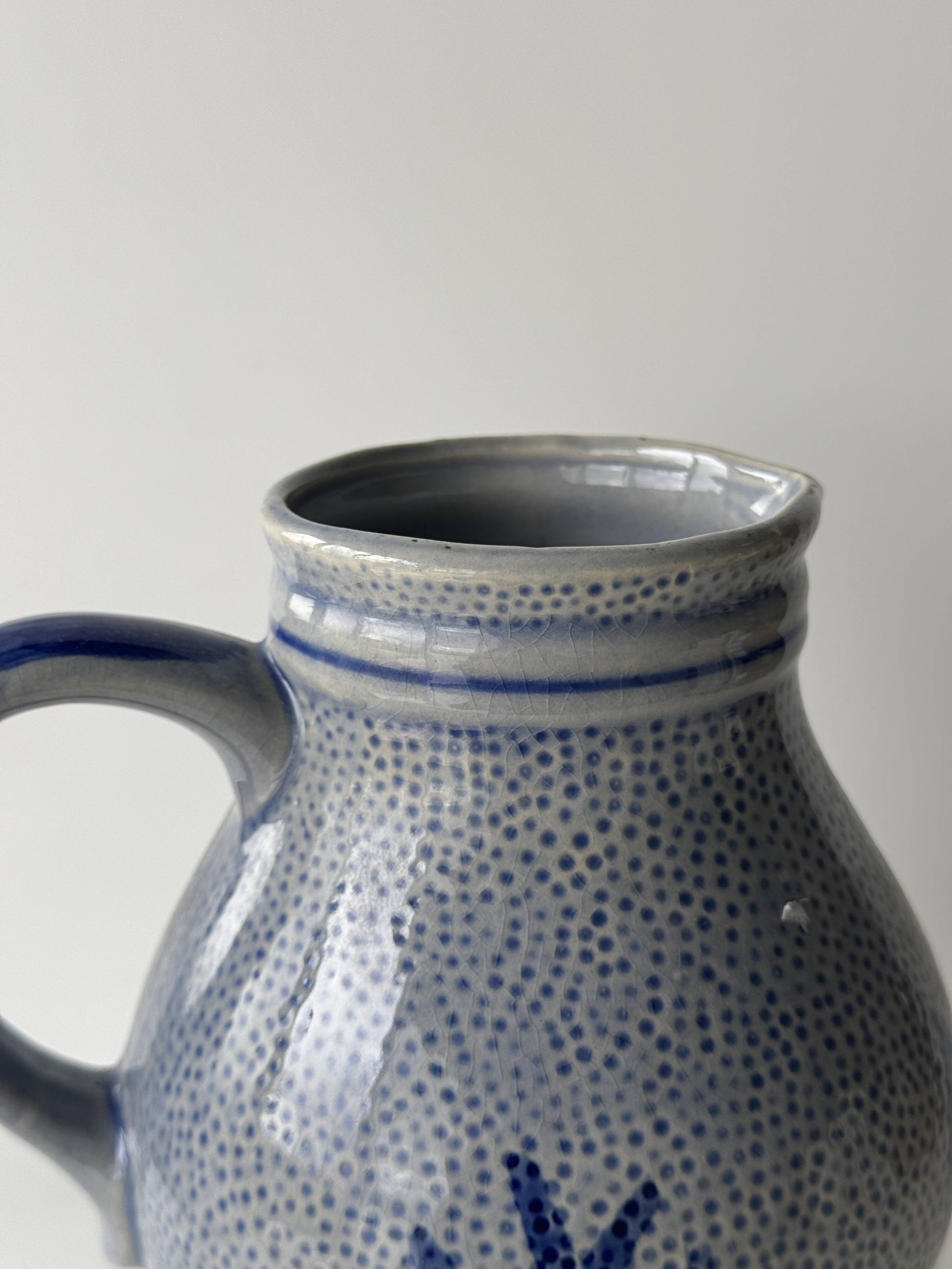 Carafe West Germany bleue H19,5