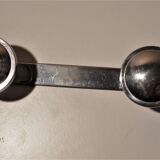 Patère double-coated vintage chrome metal coat