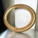 Large antique oval frame gilded wood 46  cm x 40 cm