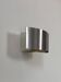 Vintage wall light, brushed curved metal, France, 1960.