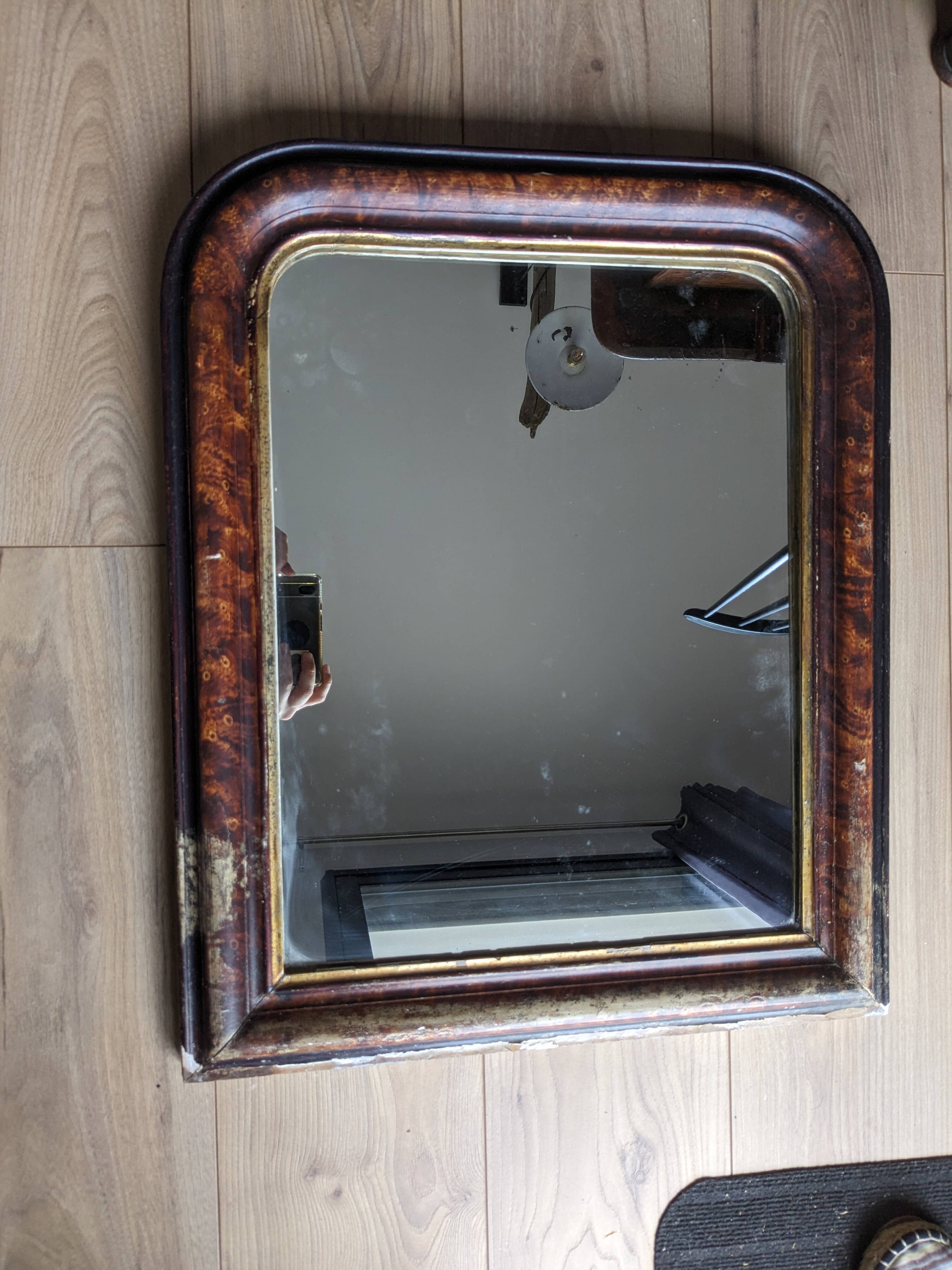 Mirror Louis Philippe marbled 62 x 52cm