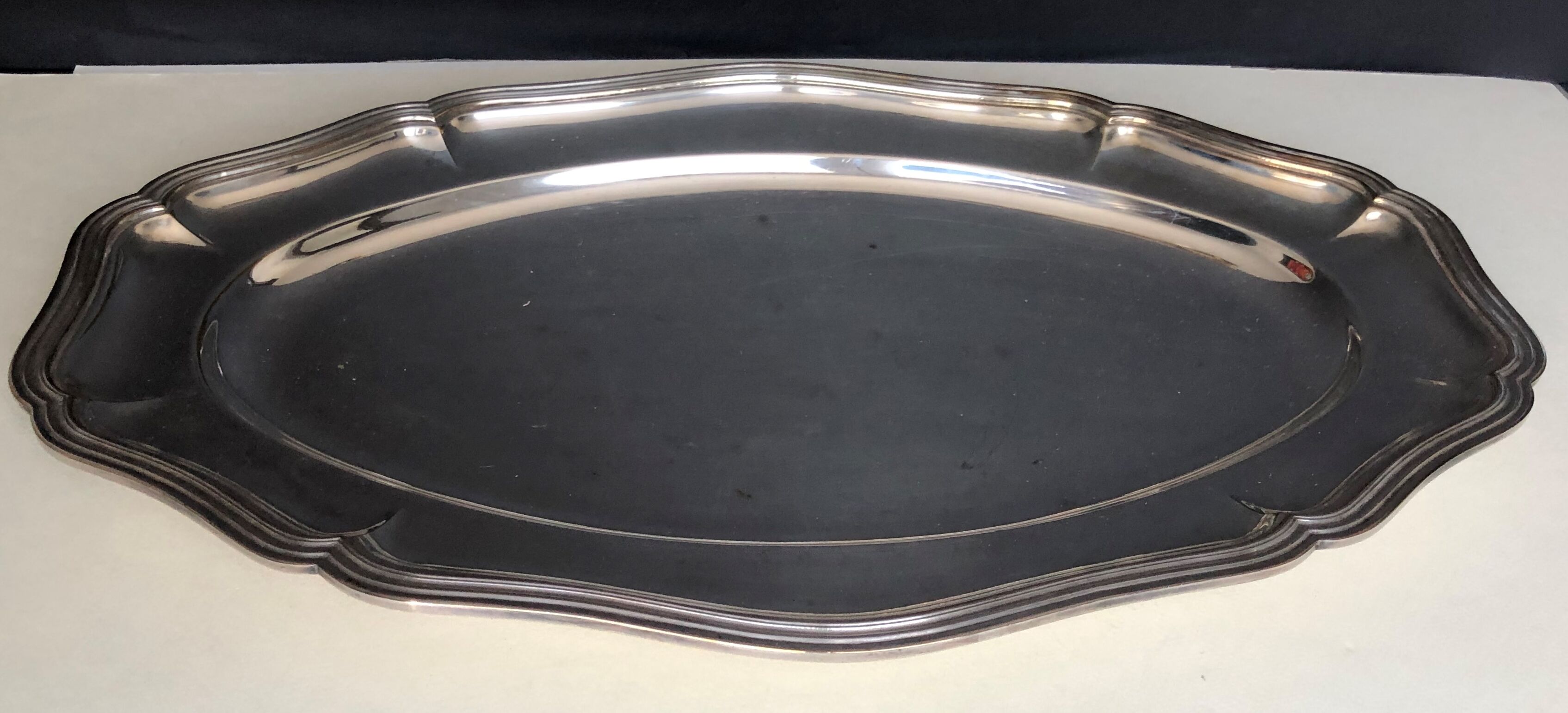 Silver metal dish