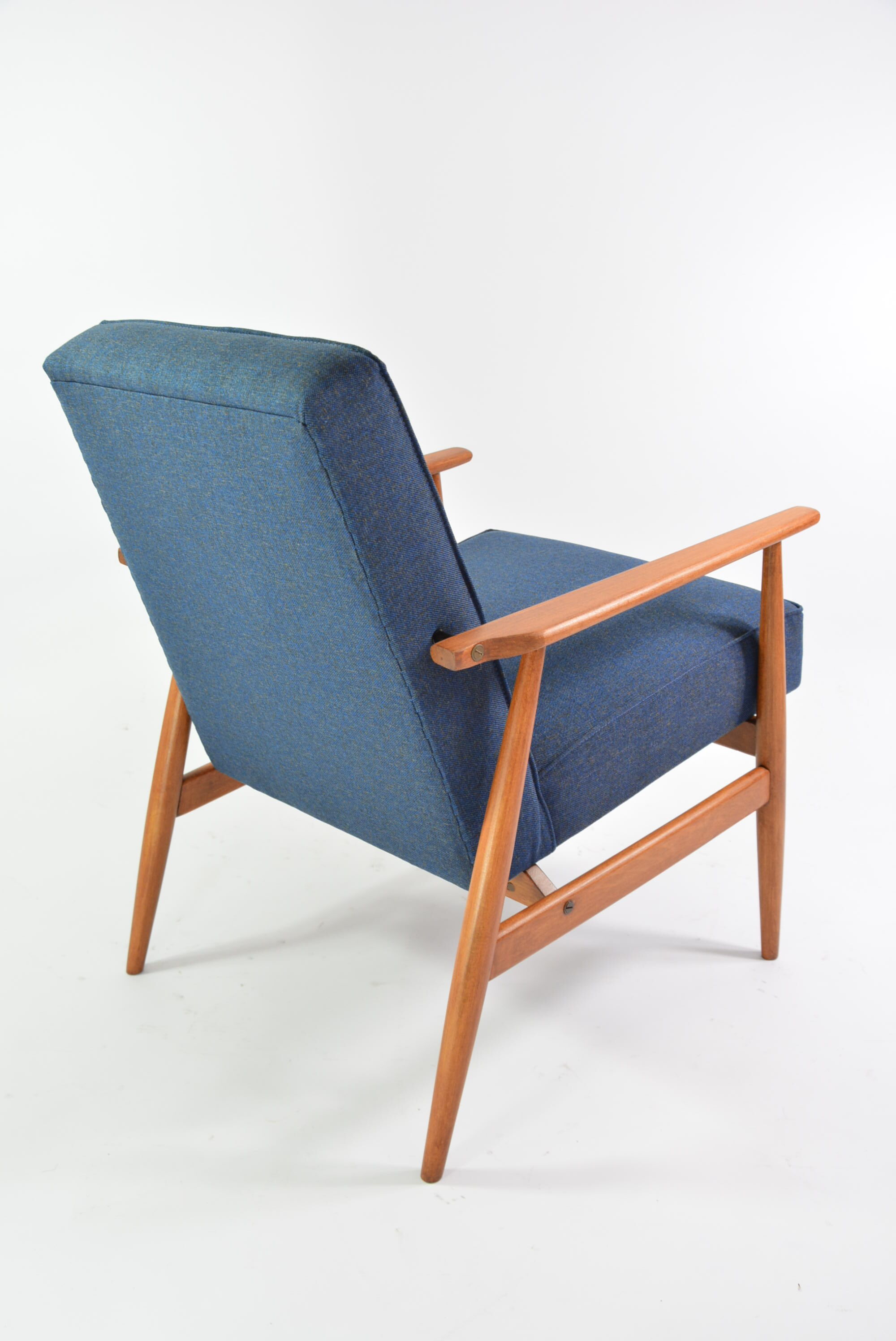 Fauteuil fox bleu chiné