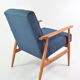 Fauteuil fox bleu chiné