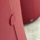 Red leather armchair on wheels, maison de sede. ( price for one )