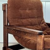 Scandinavian oak armchair, 1960s