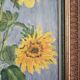 Sunflower and pumpkin painting signed J. Dubuc Berteaux