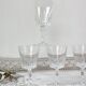 6 white wine glasses Cristal D'Arques model Versailles