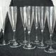 Set of 10 BACCARAT Dom Pérignon crystal Champagne flutes