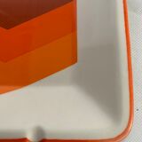 Lot of 2 bowls and 4 dishes or plates Gien model arrows 1970