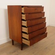Vintage Danish chest of drawers | Teak | 6 drawers | 100 cm