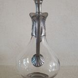 Ewer decanter with tin mount