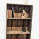 Rustic wooden shelf
