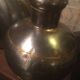 Pair of polished metal water flasks from Rajasthan.