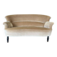 Beige vintage two-seater sofa/armchair
