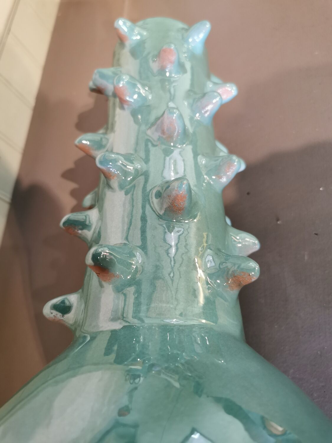 Large vase with ceramic spikes Morocco