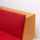 Canapé pliant du milieu du siècle, années 1960, Tchécoslovaquie