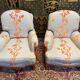 Pair of Louis XV style bergere armchairs