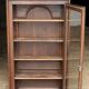 Elegant 18th century solid oak display cabinet.