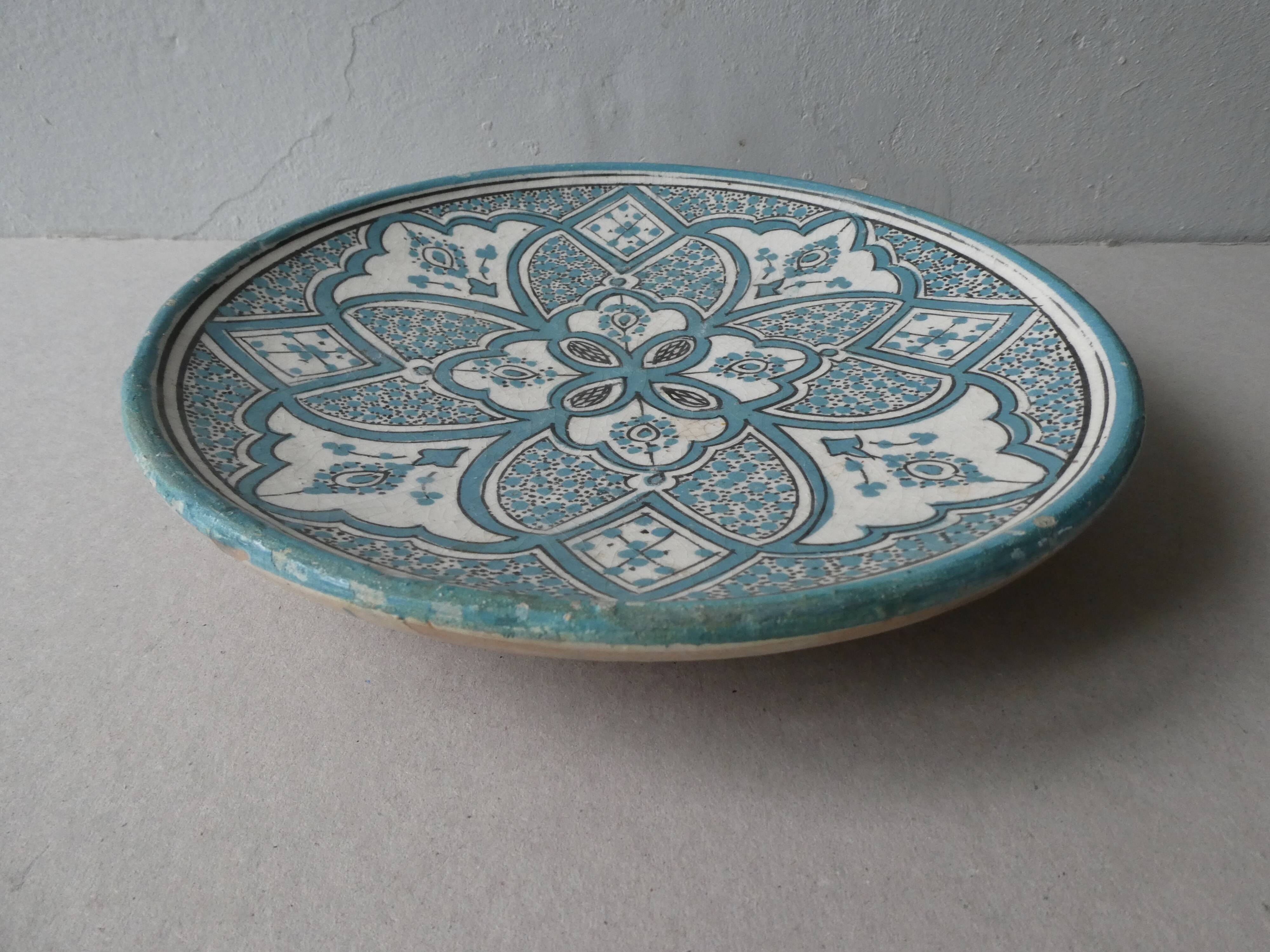 Safi Morocco pottery dish