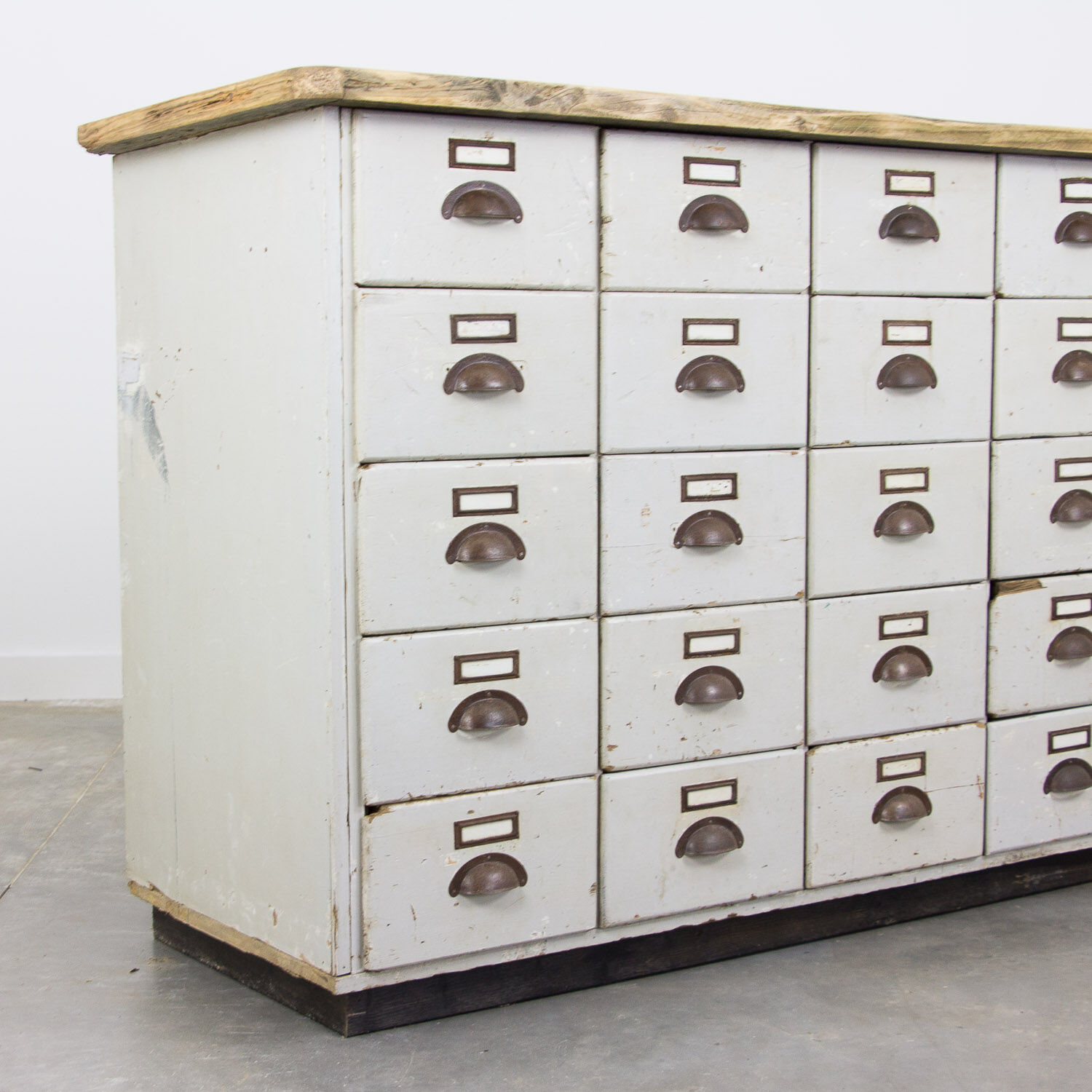 Vintage bank of drawers