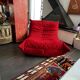 Togo Alcantara red sofa