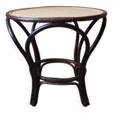 Rattan coffee table, 50s