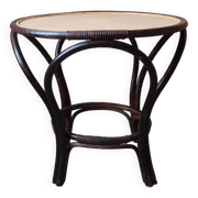 Rattan coffee table, 50s