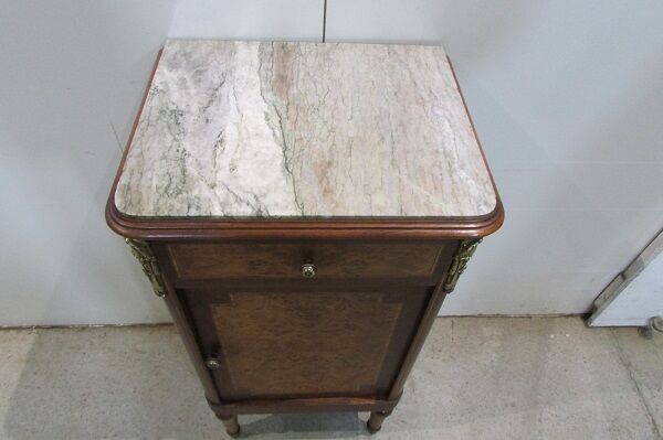 Buffet art deco mahogany and magnifying glass
