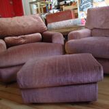 Burov armchair and foot rest