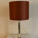 Art Deco style mirror lamp with tubular structure and mercury glass