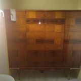 Armoire en bois palissandre laquée marqueterie