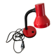 Vintage desk lamp in red metal